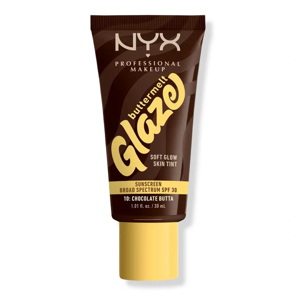 NYX Buttermelt Glaze Skin Tint SPF 30 - 10 Chocolate Butta, NEW